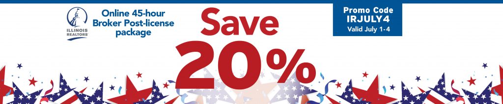 save 20% on Post License Illinois