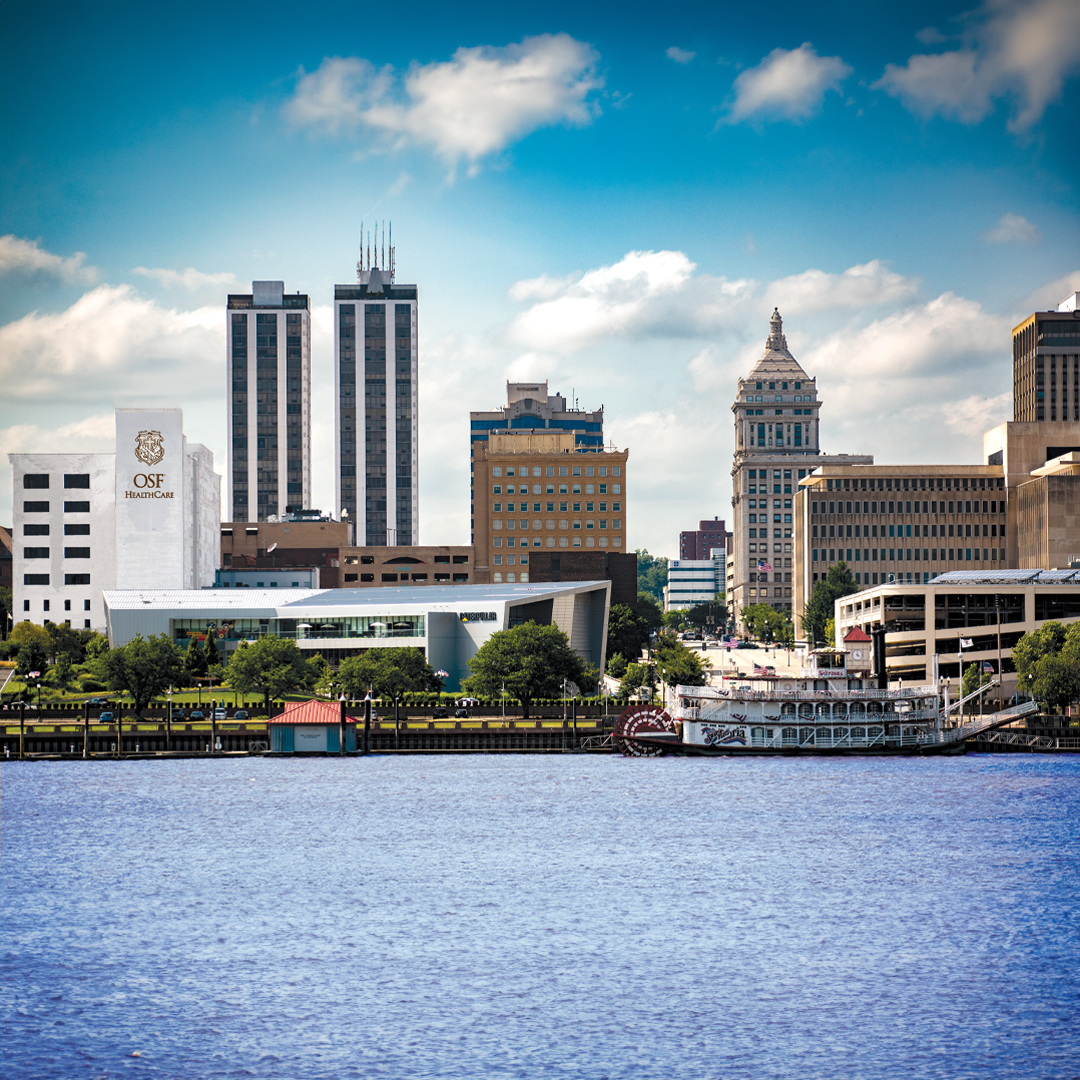 Cityscape of Peoria, Illinois